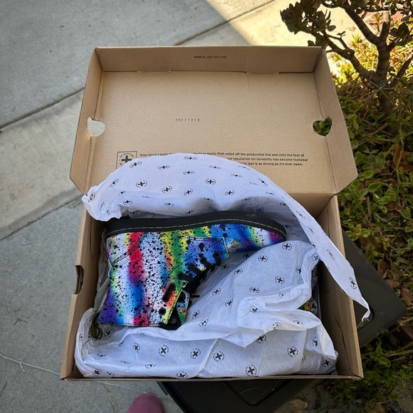 Dr. Martens Multicolor Splatter Boots - Picture 6 of 7